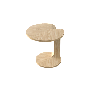 Mesa de Apoio Accord Bloom F1014 30x67cm Design Orgânico