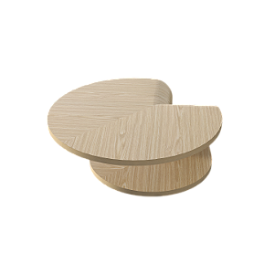 Mesa de Centro Accord Bloom F1016 80x30cm Design Orgânico