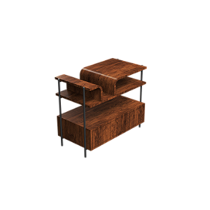 Mesa de Cabeceira Accord Cascade F1029 79,5x42x65cm Design Moderno