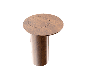 Mesa de Apoio Accord Cilíndrica F1043 50x66cm Design Moderno