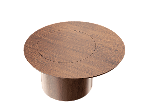 Mesa de Centro Accord Cilíndrica F1045 80x40cm Design Moderno