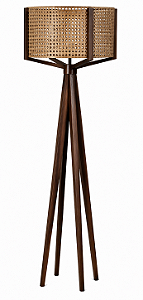 Luminária Wengue com Cúpula Cilíndrica Natuzzi 169x60cm 5L Trevisan