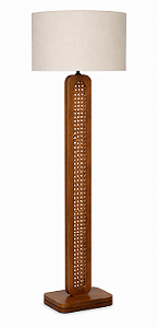 Luminária Imbuia com Cúpula Cilíndrica Natuzzi 174x60cm 5L Trevisan