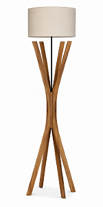 Luminária Imbuia com Cúpula Cilíndrica Relevo 160x50cm 5L Trevisan