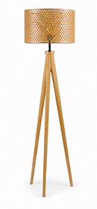 Luminária Carvalho com Cúpula Cilíndrica Natuzzi 152x50cm 5L Trevisan