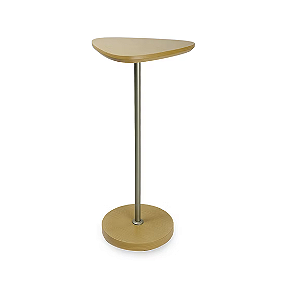 Mesa de Apoio Carvalho com Haste Champagne 55x26cm 5L Trevisan