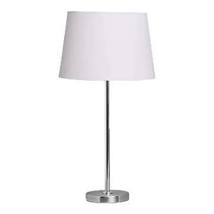 Abajur Alumínio com Cúpula Cilíndrica Branca 60x30cm 5L Trevisan