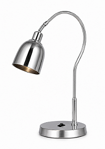 Luminária Articulável Prata com Cúpula Alumínio 44x35cm 5L Trevisan