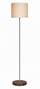 Luminária Wengue com Cúpula Cilíndrica Algodão Cru 160x30cm 5L Trevisan