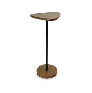 Mesa de Apoio Imbuia com Haste Preta 55x26cm 5L Trevisan
