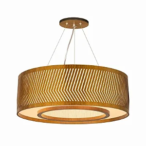 Pendente Balaio Anel 55 Classic Lar Madeira 55cm 5x E27 – Ref. 1147