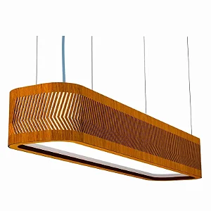 Pendente Balaio Office 650 Classic Lar Madeira 65cm T8 – Ref. 1222