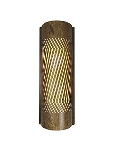 Arandela Balaio Longa Classic Lar Madeira 40cm 2x E27 – Ref. 1087