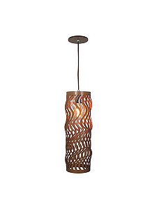 Pendente Dunas Longo 15 Classic Lar Madeira 44cm E27 – Ref. 1065