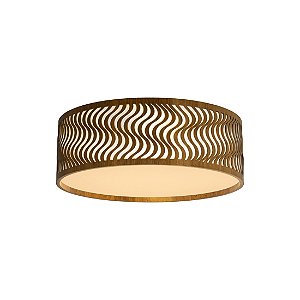 Plafon Dunas Slim 45 Classic Lar Madeira 44cm 3x E27 – Ref. 1142