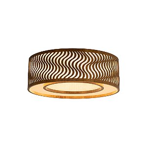 Plafon Dunas Anel 55 Classic Lar Madeira 55cm 5x E27 – Ref. 1254