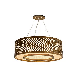 Pendente Dunas Anel 70 Classic Lar Madeira 70cm 8x E27 – Ref. 1300