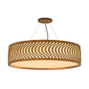 Pendente Ondas Slim 70 Classic Lar Madeira 70cm 8x E27 – Ref. 1292
