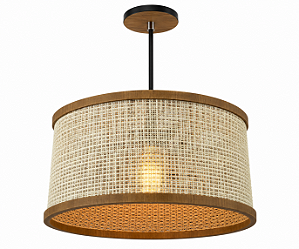 Pendente Essencial TS3520 Classic Lar Madeira 35cm E27 – Ref. 2007