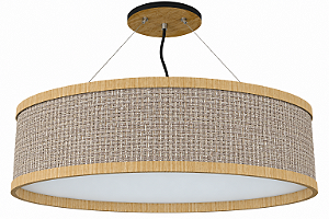 Pendente Slim Essencial TS7017 Classic Lar Madeira 70cm 8x E27 – Ref. 2017