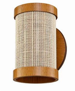 Arandela Essencial TS1015 Classic Lar Madeira 15cm G9 – Ref. 2025
