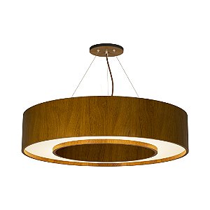 Pendente Anel 70 Classic Lar Madeira 70cm 8x E27 – Ref. 1177