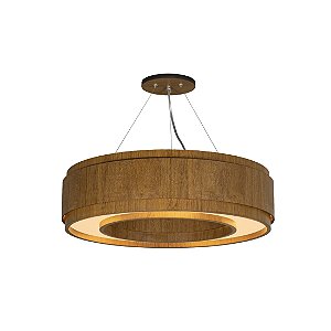 Pendente Anel Saturno 55 Classic Lar Madeira 55cm 5x E27 – Ref. 1218