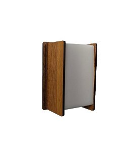Balizador Quartzo Classic Lar Madeira 12cm 2x G9 – Ref. 1117