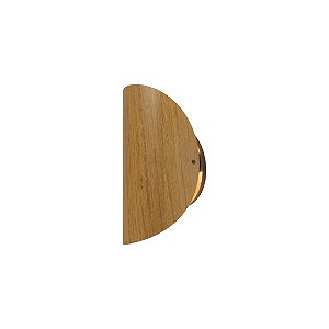 Arandela Lótus Pequena Classic Lar Madeira 24cm 2x GU10 – Ref. 1197