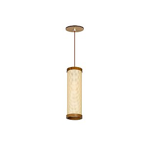 Pendente Palha Leve PL1032 Classic Lar Madeira 32cm E27 – Ref. 1251