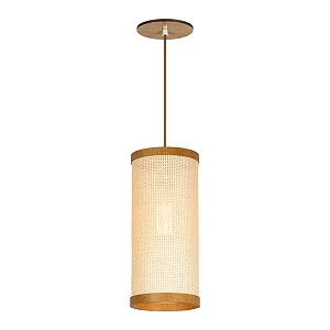 Pendente Palha Leve PL1532 Classic Lar Madeira 32cm E27 – Ref. 1160