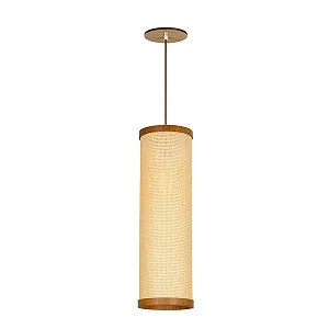 Pendente Palha Leve PL1544 Classic Lar Madeira 44cm E27 – Ref. 1161