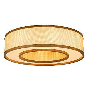 Plafon Palha Leve Anel PL7017 Classic Lar 70cm 8x E27 – Ref. 1284
