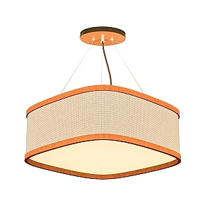 Pendente Palha Leve Lamé PL4517 Classic Lar 44cm 3x E27 – Ref. 1273