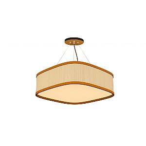 Pendente Palha Leve Lamé PL7017 Classic Lar 70cm 8x E27 – Ref. 1305