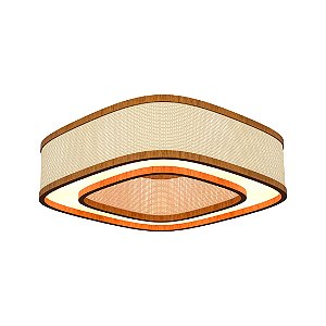 Plafon Palha Leve Anel Lamé PL5517 Classic Lar 55cm 8x E27 – Ref. 1293