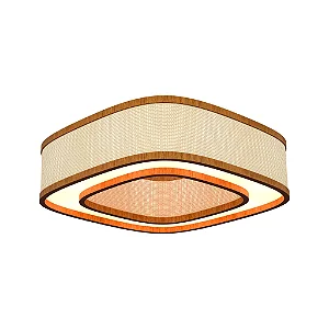 Plafon Palha Leve Anel Lamé PL7017 Classic Lar 70cm 8x E27 – Ref. 1294