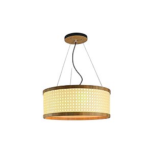 Pendente Palha Sextavada P4517 Classic Lar 44cm 3x E27 – Ref. 1373