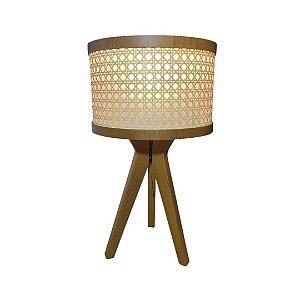 Abajur Tripé Palha Sextavada Classic Lar 48x27,5cm E27 – Ref. 1375
