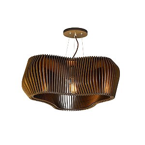 Pendente Ripado Orgânico 45 Classic Lar 45cm E27 – Ref. 1309