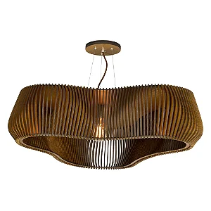 Pendente Ripado Orgânico 70 Classic Lar 70cm E27 – Ref. 1310