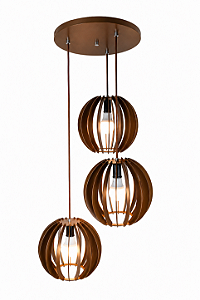 Conjunto 3 Pendentes Esfera 25 Classic Lar 25cm E27 – Ref. 1315