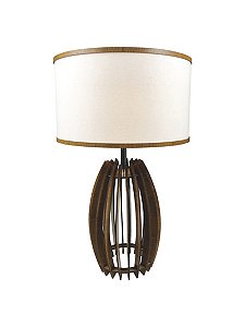Abajur Tambor Classic Lar com Cúpula 35cm E27 – Ref. 1014