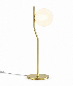 (Latão - Especiais) Abajur Golden Art Blue Bola 12cm G9 48,5x15x18cm M812LT