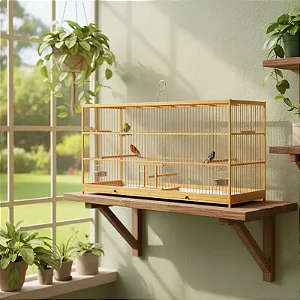 0022- Gaiola Voadeira Quadrada 80cm - Nº8 - Malha Fina