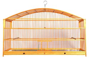 0024- Gaiola Voadeira Meia Lua 80cm - Nº8 - Malha Fina