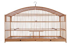 0025- Gaiola Voadeira Meia Lua 80cm - Nº8 - Malha Larga