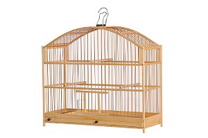 0053- Gaiola Meia Lua 44cm - Nº3 - Malha Fina