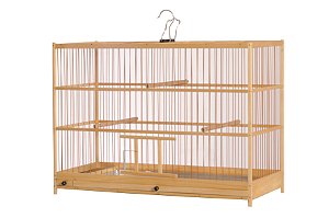 0084- Gaiola Quadrada 50cm - Nº4 - Malha Fina