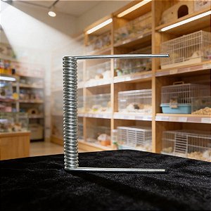 0405- Mola Aço Galvanizado 8cm Para Gaiola - Kit Com 10 Unidades